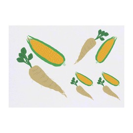 Azeeda 4 x 'Pastinake und Zuckermais ' Temporäre Tattoos - Wasserfest, Hautfreundlich & Ungiftig · Transfers in Verschiedenen Größen (TO00063302)