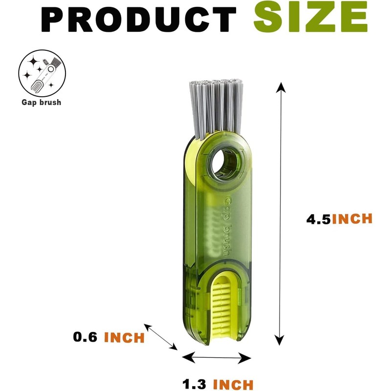 3 Pcs Cepillo para Botellas, Cepillo Limpiador de Tazas Multifuncional