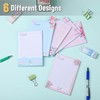 Mr. Pen- Lined Sticky Notes 4x6, 6 Pads, Floral &