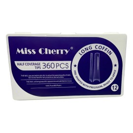 Tip Coffin Extra Largo Xxl 360 Piezas Uñas Acrilico