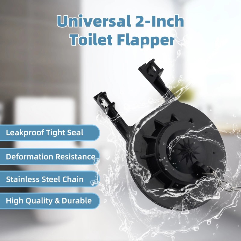 Unbranded Toilet Handle Front Mount with 2-Inch Rubber Toilet Flapper