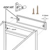 False Front Cabinet Clips, Hosrnovo 4 Pairs with Screws Reinforced