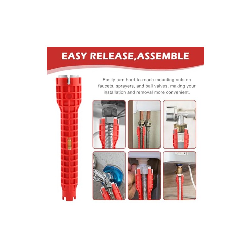 14-in-1 Multi-functional Wrench Faucet Sink Installer Tool for Toilets and