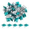 QUARKZMAN Pack of 50 Square Pyramid Studs, 10 mm Four-Claw