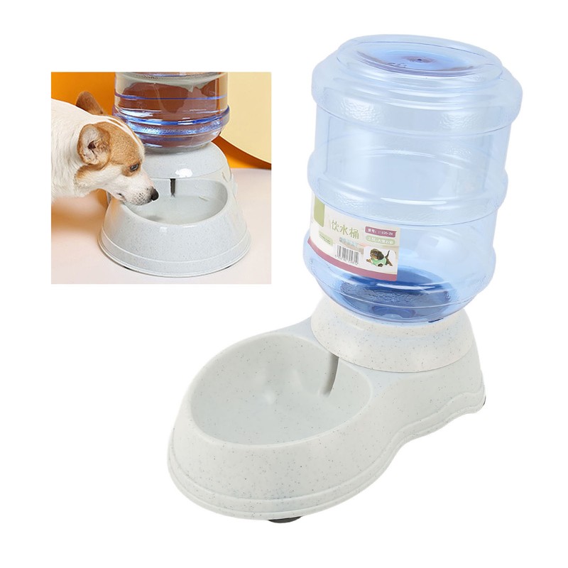 Pet Water Dispenser Gravity Refill Leakage Proof Clear Automatic Dog