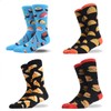 HSELL Mens Fun Patterned Dress Socks Funny Novelty Crazy Design