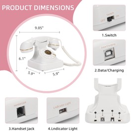 ECGOIOE 32GB Audio Guest Book Wedding Phone Record Customized Audio Messages with GuestBook Preserve Your Special Occasions Ideal for a Variety of Memorable Party Occasions