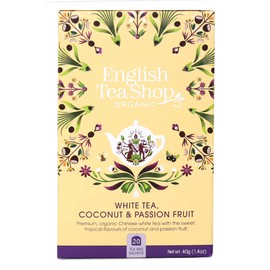 English Tea Shop - White Tea, Coconut & Passion Fruit, 1 pack 20 Count