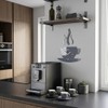 Modern Kitchen Wall Clock, Cup