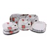 Anforama- Tab and Kit Vajilla Tipo Plastico De Melamina Cuadrada