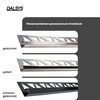 Dalsys End Piece Square Profile 10 mm Black Brushed Stainless