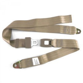 Gilbertsons Machine Shop J Willys 1944 1952 Standard 2 Pt. Tan Lap Bucket Seat Belt Kit 2 Belts