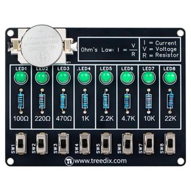Treedix Soldering Practice Kit Learning Current and Resistance Relationship LED DIY Electronic Craft Beginners Fun