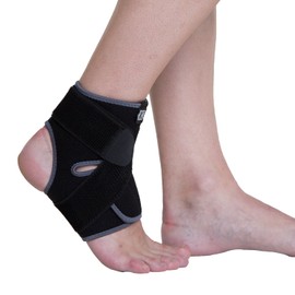 Ankle Support Brace by KEDLEY | Premium Quality Medical Grade Neoprene Compression Ankle Strap with Supportive Power wrap, Ideal for Ankle sprains strains and Arthritic Ankles