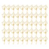 50 Pcs Paper Clips Portable Mini Cute Golden Coconut Tree