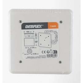 Electric junction box - junction box - Outdoor waterproof junction box - Square built-in junction box/Dimensions 100 x 40 x 100 mm/Drywall - Orange