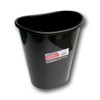 Essentials Black Plastic Oval Wastebasket - 7 Qt.