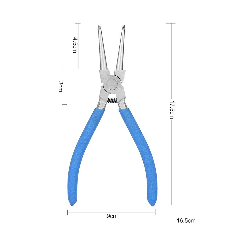 Professional Circlip Pliers Set, 4-Piece Snap Ring Pliers 7" Circlip