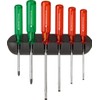 PB Swiss Tools Screwdriver Set 6-Piece Slotted PZ in Wall