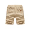 Jmierr Men's Summer Chino Shorts, Cotton, Elastic Waist, with Pockets,