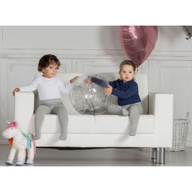 Playshoes Unisex Children's Thermal Warm Tights, White Twin Pack