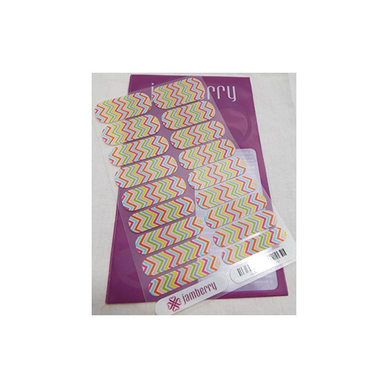 Jamberry Nail Wrap - Candy Chevron (RETIRED)