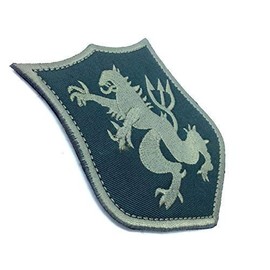 Patch Nation Lion Seal Team Militaria Green Embroidered Airsoft Fleece Patch