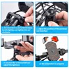AUCELI Motorcycle Phone Mount, ABS Quick Release Bike Phone Holder