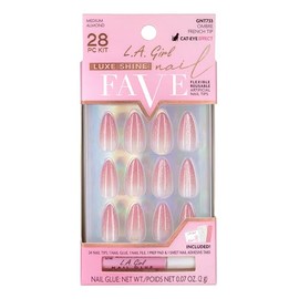 L.A. Girl Luxe Shine Fave Nail Tips, Ombre French GNT733G