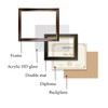 Hikuada Diploma Frame 8.5 x 11 with Black over Gold