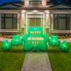 Joyfizzle 10.5FT Length St. Patricks Inflatables Shamrocks Built in Flash