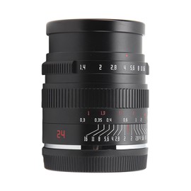 7ARTISANS Large Aperture Lens 24mm F1.4 Half Frame Wide Angle Manual Focus Lens for E Mount for FX3 A7S A7S2 A7S3 A7M2 A7M3