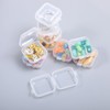 10 Pcs Mini Clear Plastic Box, 1.8 mm Thicken Transparent