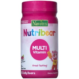 Navitco. Kosher NutriBear Multi Vitamin Great Tasting Jellies - 60 Bears