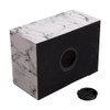 MAKEY'S White Classic Cultured Marble Cremation Urn for Human Ashes