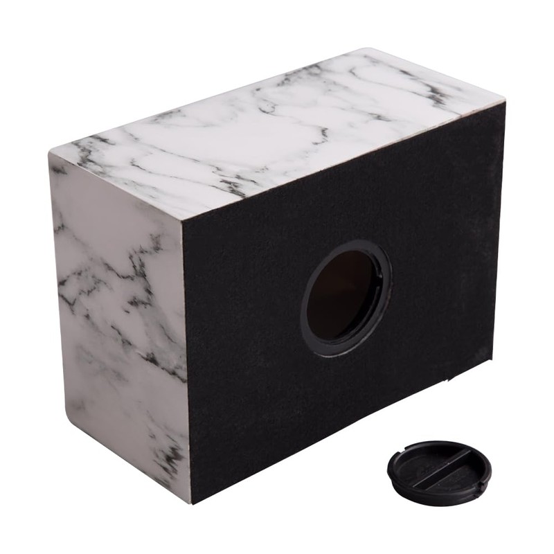 MAKEY'S White Classic Cultured Marble Cremation Urn for Human Ashes