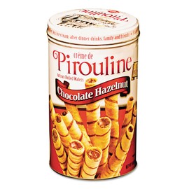 De Beukelaer 05051 Chocolate Hazelnut Pirouline Rolled Wafers, 14oz