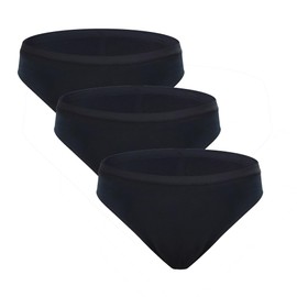 AIRCUTE Washable Super Absorbent Urinary Incontinence Underwear for Women Girls Bikini Panties for Bladder leaks 90ML, 3 Pack (3X-Large, Black)