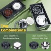 NAHANGPET 2-in-1 Elevated Slow Feeder Dog Bowls for Food and