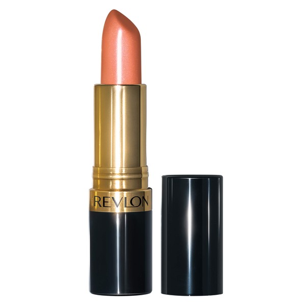 Revlon Super Lustrous Lipstick, High Impact Lipcolor with Moisturizing Creamy Formula, Infused with Vitamin E and Avocado Oil in Red / Coral Pearl, Apricot Fantasy (120)