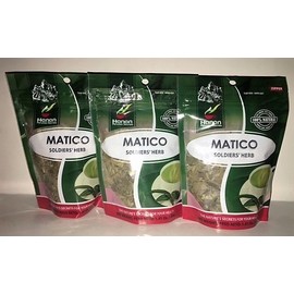 Hanan-Peru Matico Hierba (Matico Herbs) 3 bags (40 grs/Bag)