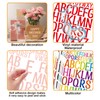 15 Sheets Vinyl Letters Stickers, 780 Alphabet Number Stickers,1-2 inch