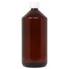 DistrEbution Empty Bottle Laboratory Bottle 1000 ml Brown with Lid