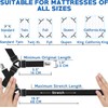 RETZLA 4PCS Bed Sheet Straps - Adjustable Bed Sheet Holder