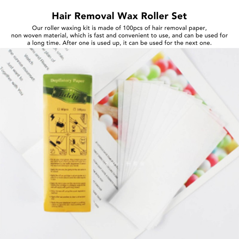 3.5oz 6pcs Electric Roll Wax Heater Set 100ml Capacity 40W