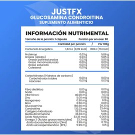 Olnatura Justfx 90 Cápsulas De Glucosamina