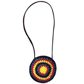 W WIDMANN MILANO Party Fashion 8445H - Häkelhandtasche Jamaika, Reggae, Kostüm, Accessoire, Karneval, Mottoparty