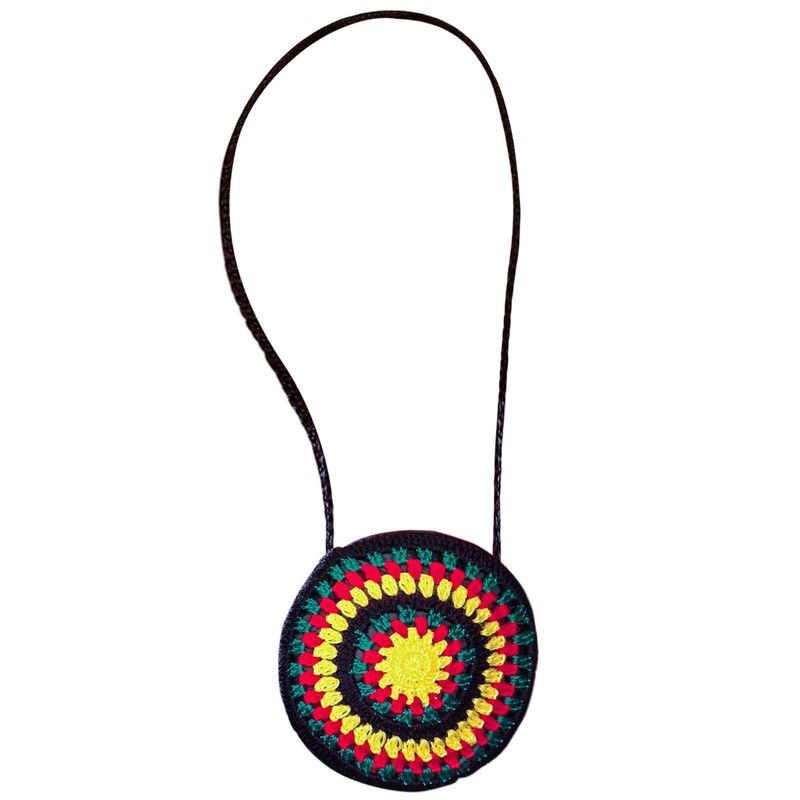 W WIDMANN MILANO Party Fashion 8445H - Häkelhandtasche Jamaika, Reggae,