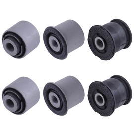 6Pcs Rear Lower Control Arm Knuckle Bushing Kit Fit for Honda Civic 2001-2005 CRV 2002-2006 Element 2003-2006 1204129 1204130 1203611 Suspension Control Arm Bushing 52365S5A802 52365S5A024 52365S5A801