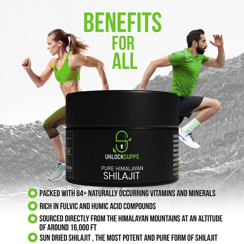 Shilajit Resin, Original Himalayan Shilajit - 30 Grams Vegan (Pack